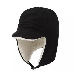 Cold Winter Trapper Hunting Hat with Visor Windproof Warm Russian Earflap Caps